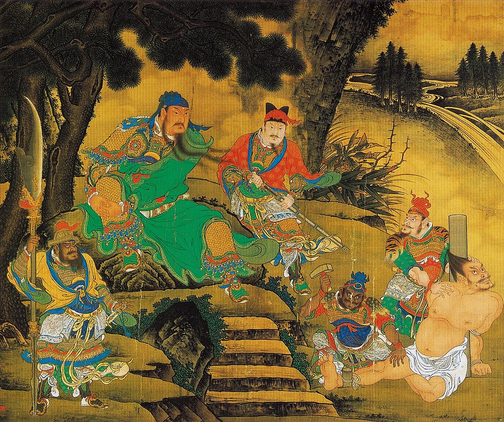 Shang_Xi,_Guan_Yu_Captures_General_Pang_De2.jpg