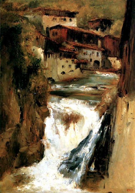 Theodore-Rousseau-A-waterfall-in-Thiers.jpg