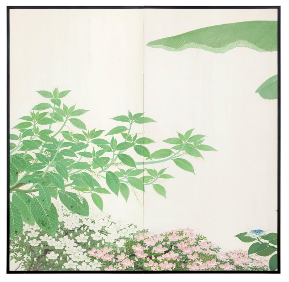 thomsengallery-suzuki-taima-banana-tree-and-hydrangea-ca-1930.jpg
