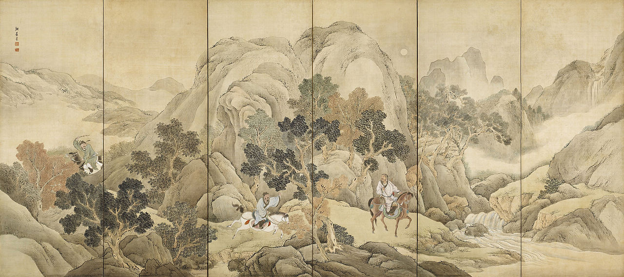 Xiao_He_chases_Han_Xin_by_Yosa_Buson_(Nomura_Art_Museum).jpg